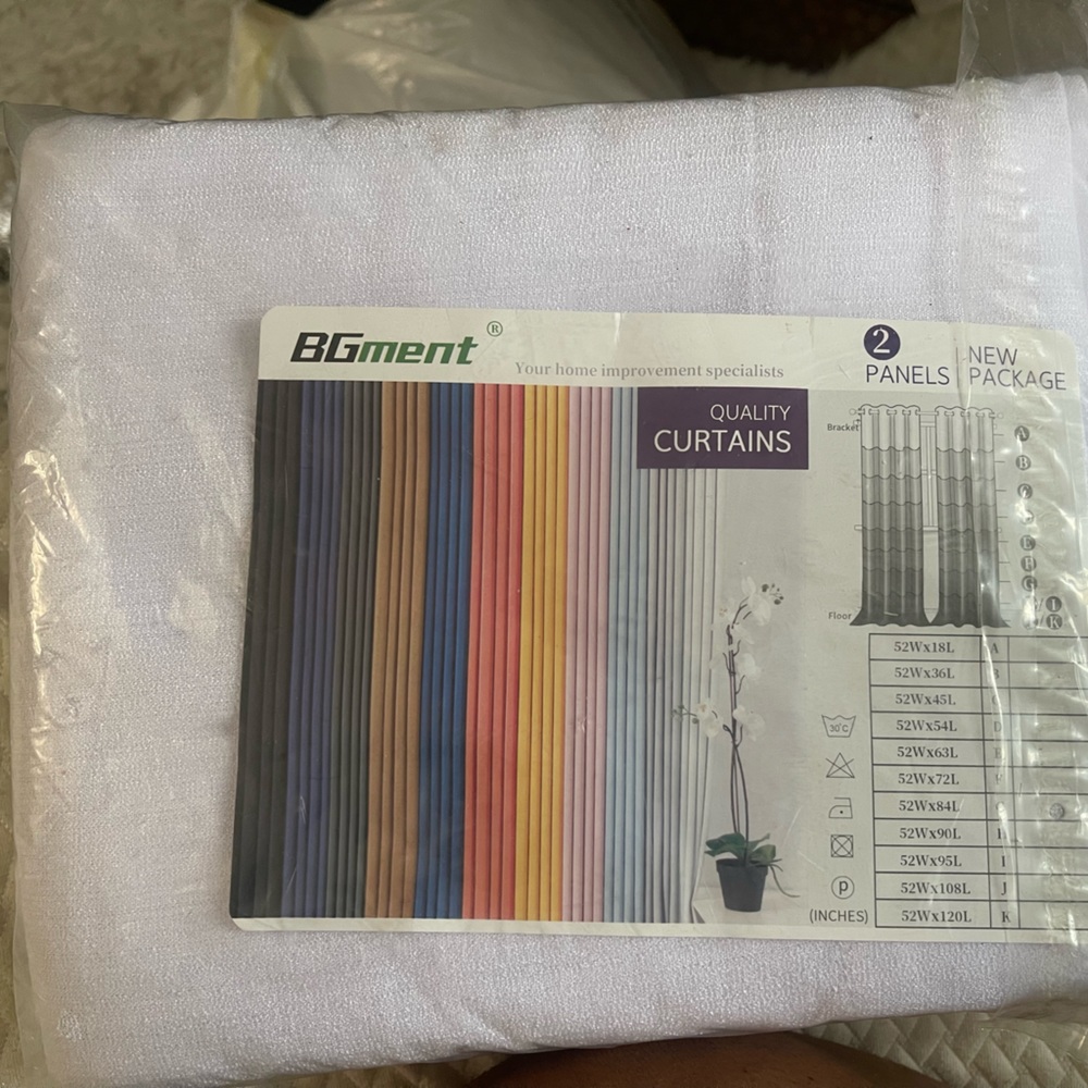 52x84 sheer white curtains